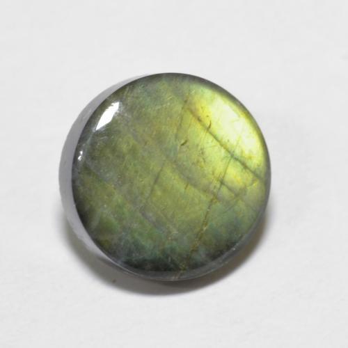 Spectrolite multicolore naturelle coupe roude, 1,44 ct, opaque
