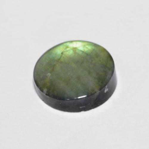 Spectrolite multicolore naturelle coupe roude, 1,44 ct, opaque