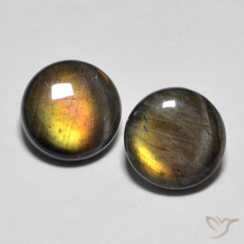 Achetez naturel 3,77ct multicolore spectrolite gems, coupe roude, en provenance finlande chez gemselect. en stock, livraison internationale!