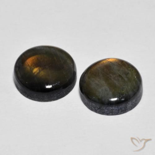 Achetez naturel 3,77ct multicolore spectrolite gems, coupe roude, en provenance finlande chez gemselect. en stock, livraison internationale!