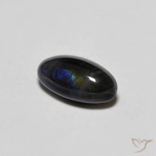 Spectrolite Multicolore naturelle Coupe ovale, 0.77 ct, Opaque