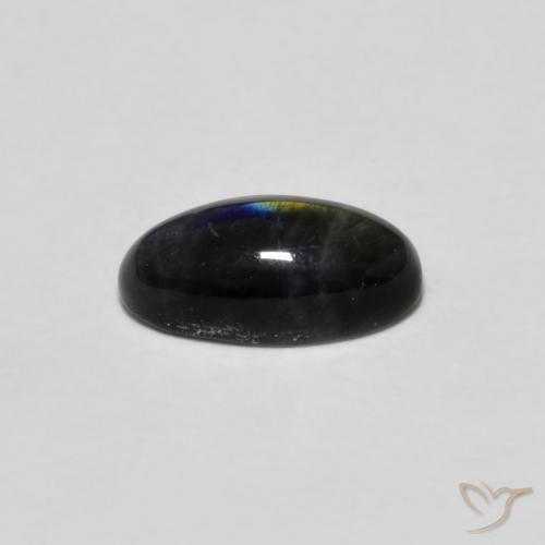 Spectrolite Multicolore naturelle Coupe ovale, 0.77 ct, Opaque