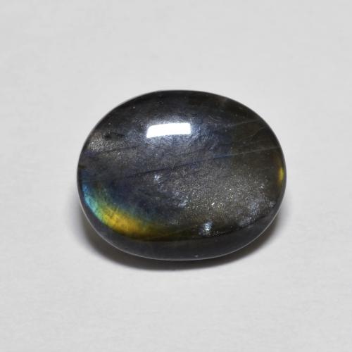 Spectrolite Multicolore naturelle Coupe ovale, 2.08 ct, Opaque