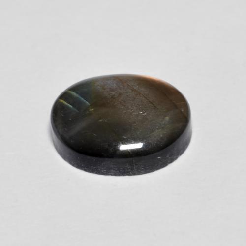 Spectrolite multicolore naturelle coupe ovale, 2,20 ct, opaque