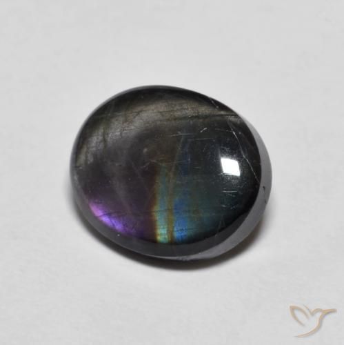 Spectrolite Multicolore naturelle ovale, 2.27 ct, Opaque