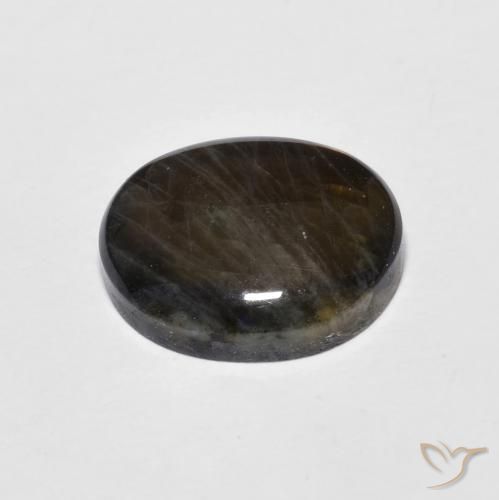 Spectrolite Multicolore naturelle ovale, 2.38 ct, Opaque