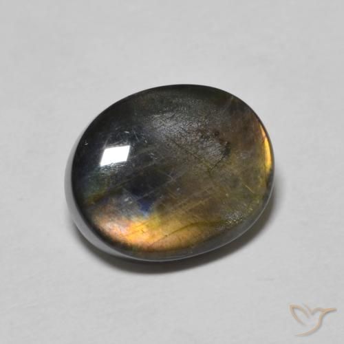2.26ct Naturel Multicolore Spectrolite, ovale, Opaque