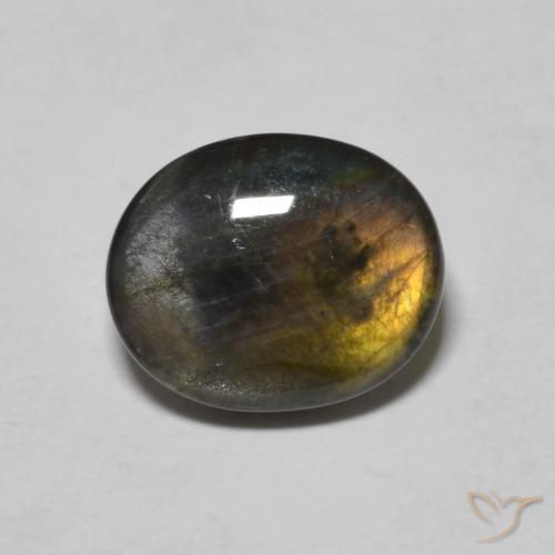Spectrolite Multicolore naturelle ovale, 2.26 ct, Opaque