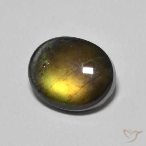 Spectrolite Multicolore naturelle ovale, 2.21 ct, Opaque
