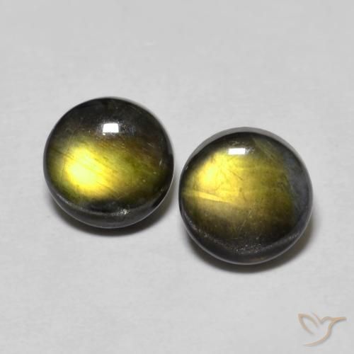 1.93ctw Naturel Multicolore Spectrolite, Tour, Opaque