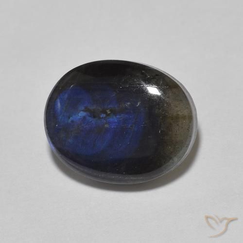 Spectrolite Multicolore naturelle ovale, 2.18 ct, Opaque