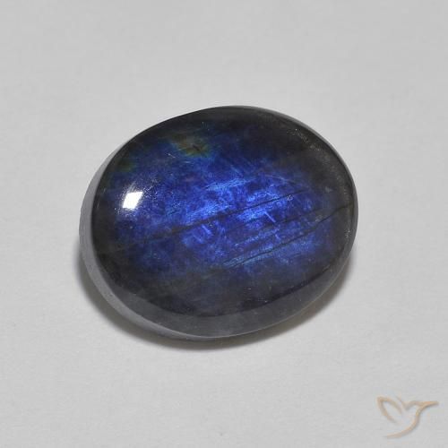 Spectrolite Multicolore naturelle ovale, 2.13 ct, Opaque