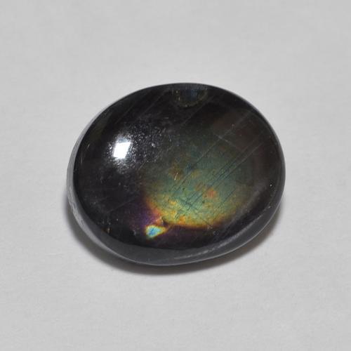 Spectrolite Multicolore naturelle ovale, 2.15 ct, Opaque