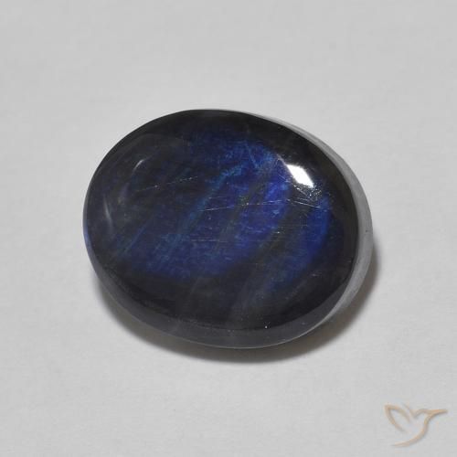 2.25ct Naturel Multicolore Spectrolite, ovale, Opaque
