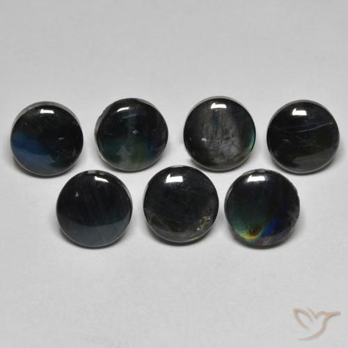 Spectrolite Multicolore naturelle Tour, 1.83 ct, Opaque