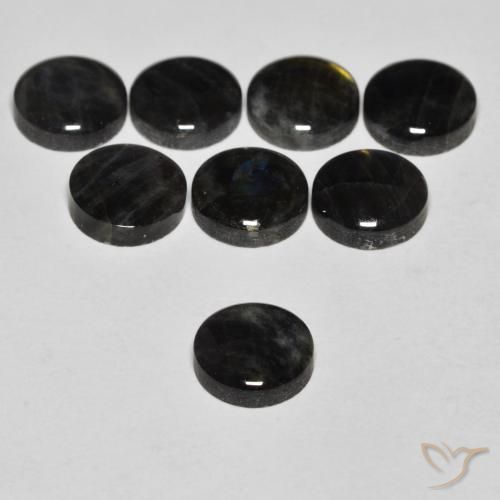 Spectrolite Multicolore naturelle Coupe roude, 1.62 ct, Opaque