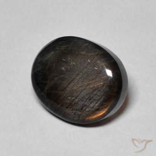 Spectrolite Multicolore naturelle ovale, 2.29 ct, Opaque