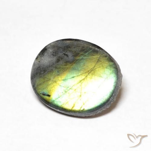 1.83ct Naturel Multicolore Spectrolite, ovale, Opaque