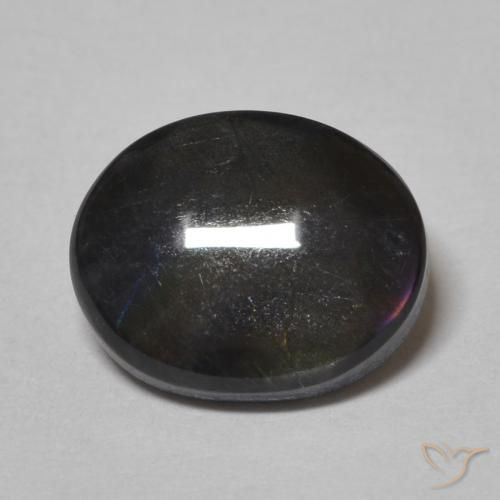Spectrolite Multicolore naturelle ovale, 2.12 ct, Opaque