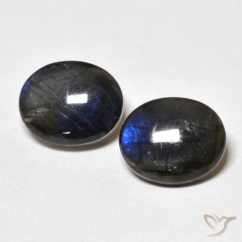 4.16ctw Naturel Multicolore Spectrolite, ovale, Opaque