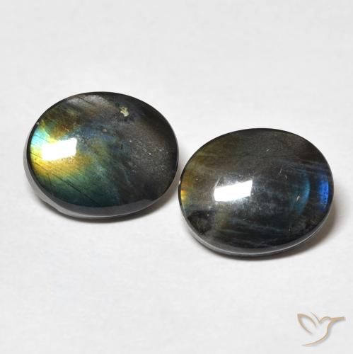 4.37ctw Naturel Multicolore Spectrolite, ovale, Opaque