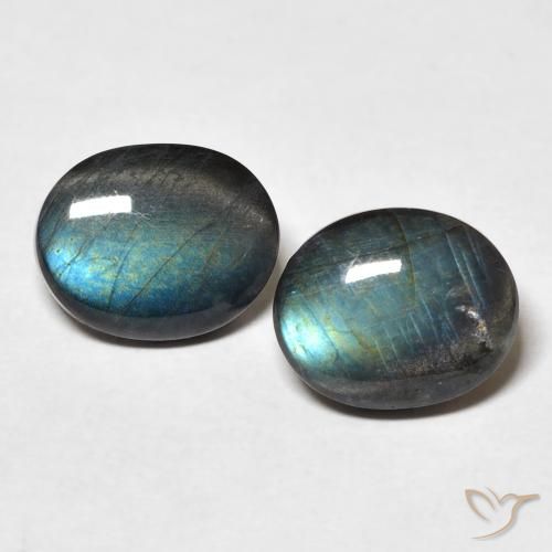 4.43ctw Naturel Multicolore Spectrolite, ovale, Opaque