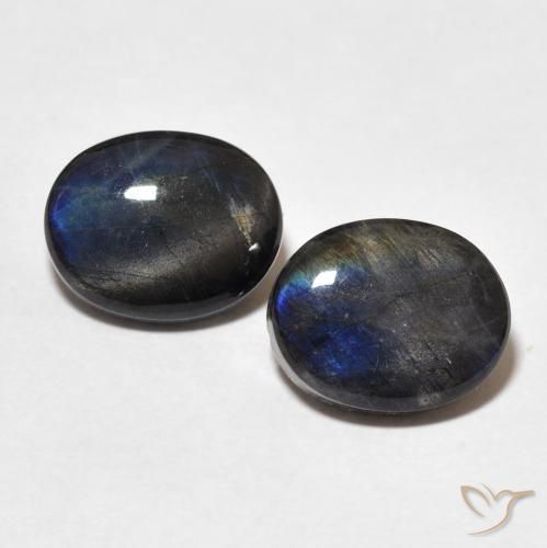 4.38ctw Naturel Multicolore Spectrolite, ovale, Opaque