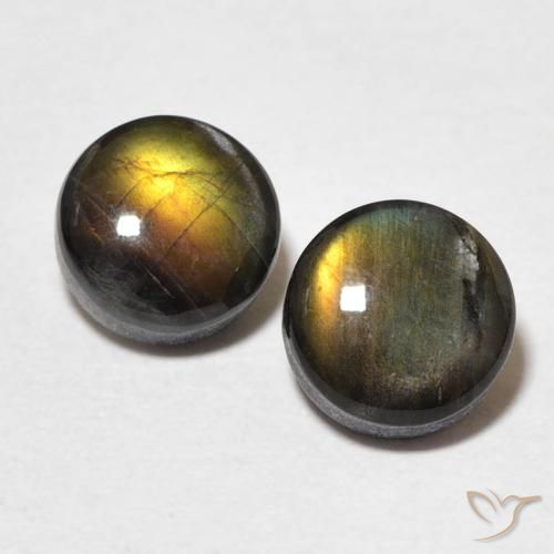 Achetez naturel 1,91ct multicolore spectrolite gems, coupe roude, en provenance finlande chez gemselect. en stock, livraison internationale!