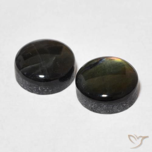 Achetez naturel 1,91ct multicolore spectrolite gems, coupe roude, en provenance finlande chez gemselect. en stock, livraison internationale!