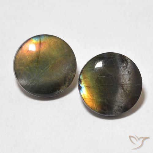 2.71ctw Naturel Multicolore Spectrolite, Tour, Opaque