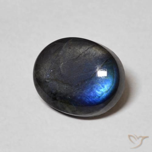 Spectrolite Multicolore naturelle ovale, 2.28 ct, Opaque