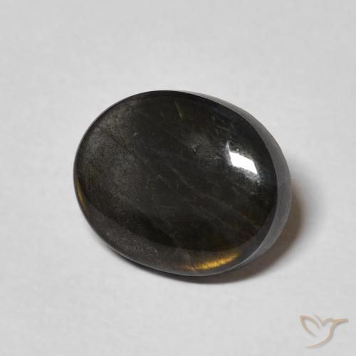 Spectrolite Multicolore naturelle ovale, 2.19 ct, Opaque