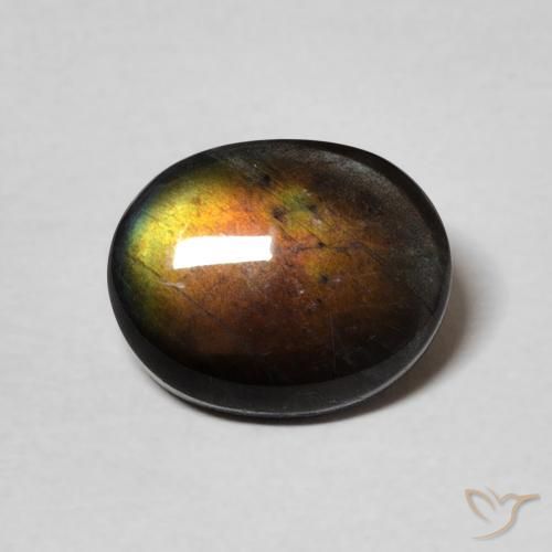 2.17ct Naturel Multicolore Spectrolite, ovale, Opaque