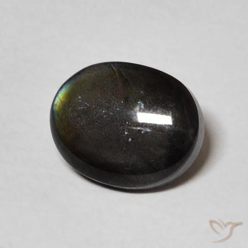 Spectrolite Multicolore naturelle ovale, 2.17 ct, Opaque