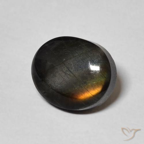Spectrolite Multicolore naturelle ovale, 2.27 ct, Opaque