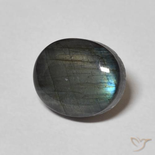 Spectrolite Multicolore naturelle ovale, 2.25 ct, Opaque