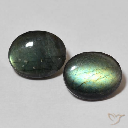 4.26ctw Naturel Multicolore Spectrolite, ovale, Opaque