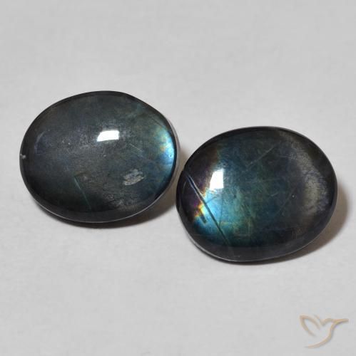 4.01ctw Naturel Multicolore Spectrolite, ovale, Opaque