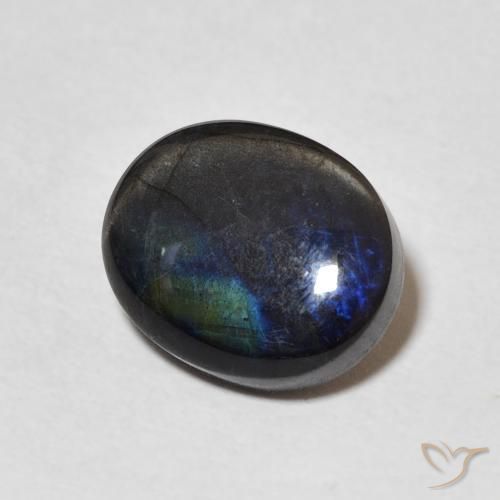 2.13ct Naturel Multicolore Spectrolite, ovale, Opaque