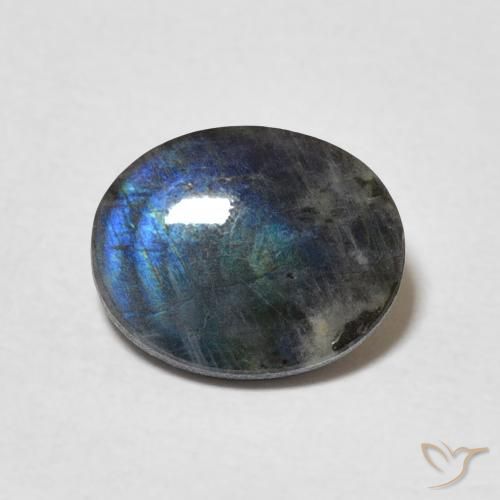 Spectrolite Multicolore naturelle ovale, 1.92 ct, Opaque