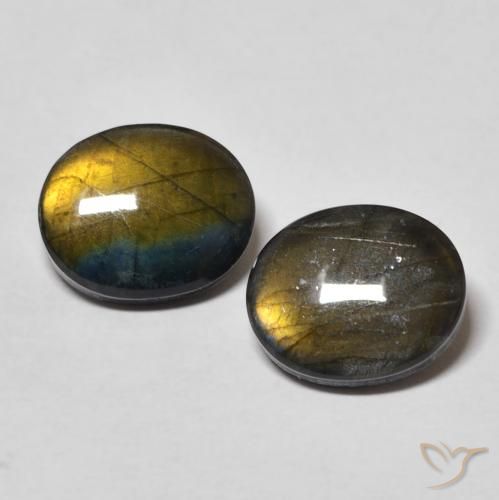 4.37ctw Naturel Multicolore Spectrolite, ovale, Opaque