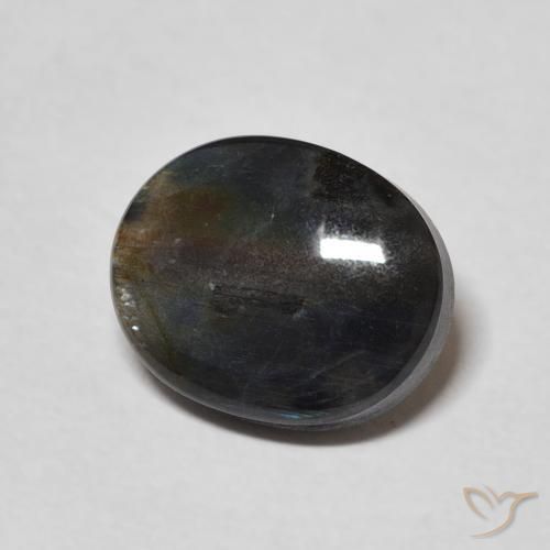 Spectrolite Multicolore naturelle ovale, 2.09 ct, Opaque