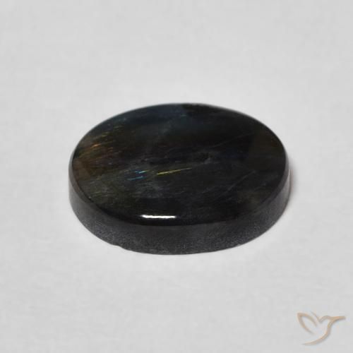Spectrolite Multicolore naturelle ovale, 2.09 ct, Opaque