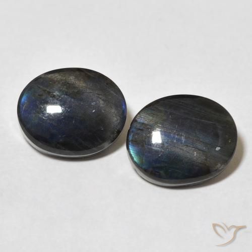 4.42ctw Naturel Multicolore Spectrolite, ovale, Opaque