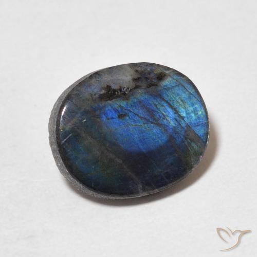 Spectrolite Multicolore naturelle ovale, 2.05 ct, Opaque