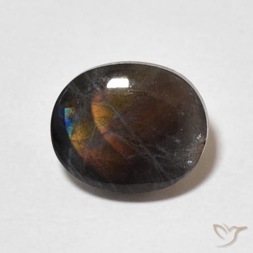 2.02ct Naturel Multicolore Spectrolite, ovale, Opaque