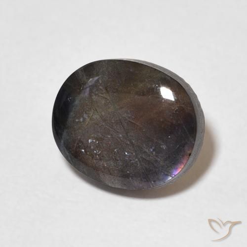 Spectrolite Multicolore naturelle ovale, 2.02 ct, Opaque