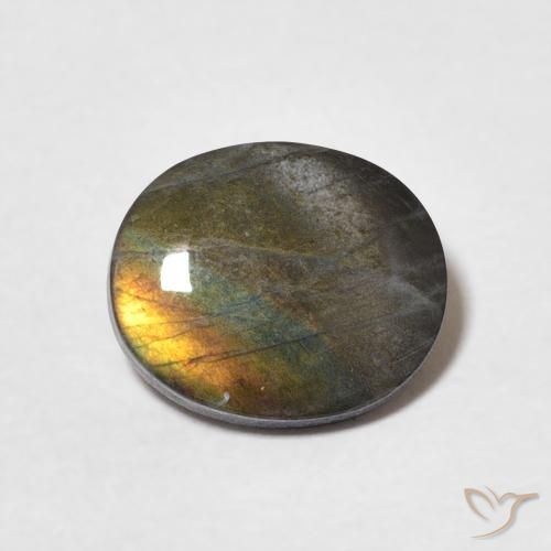 1.82ct Naturel Multicolore Spectrolite, ovale, Opaque