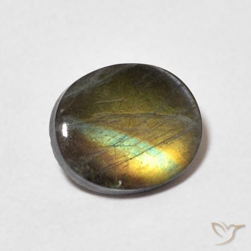 Spectrolite Multicolore naturelle ovale, 1.82 ct, Opaque