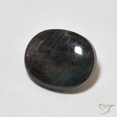 Spectrolite Multicolore naturelle ovale, 1.96 ct, Opaque